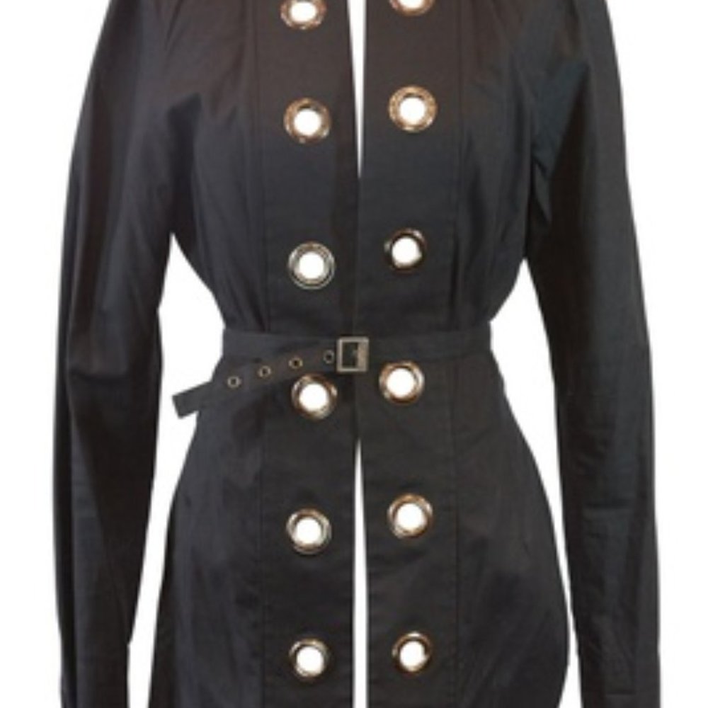 Vintage Black blouse With Buttons - Picture 1 of 1